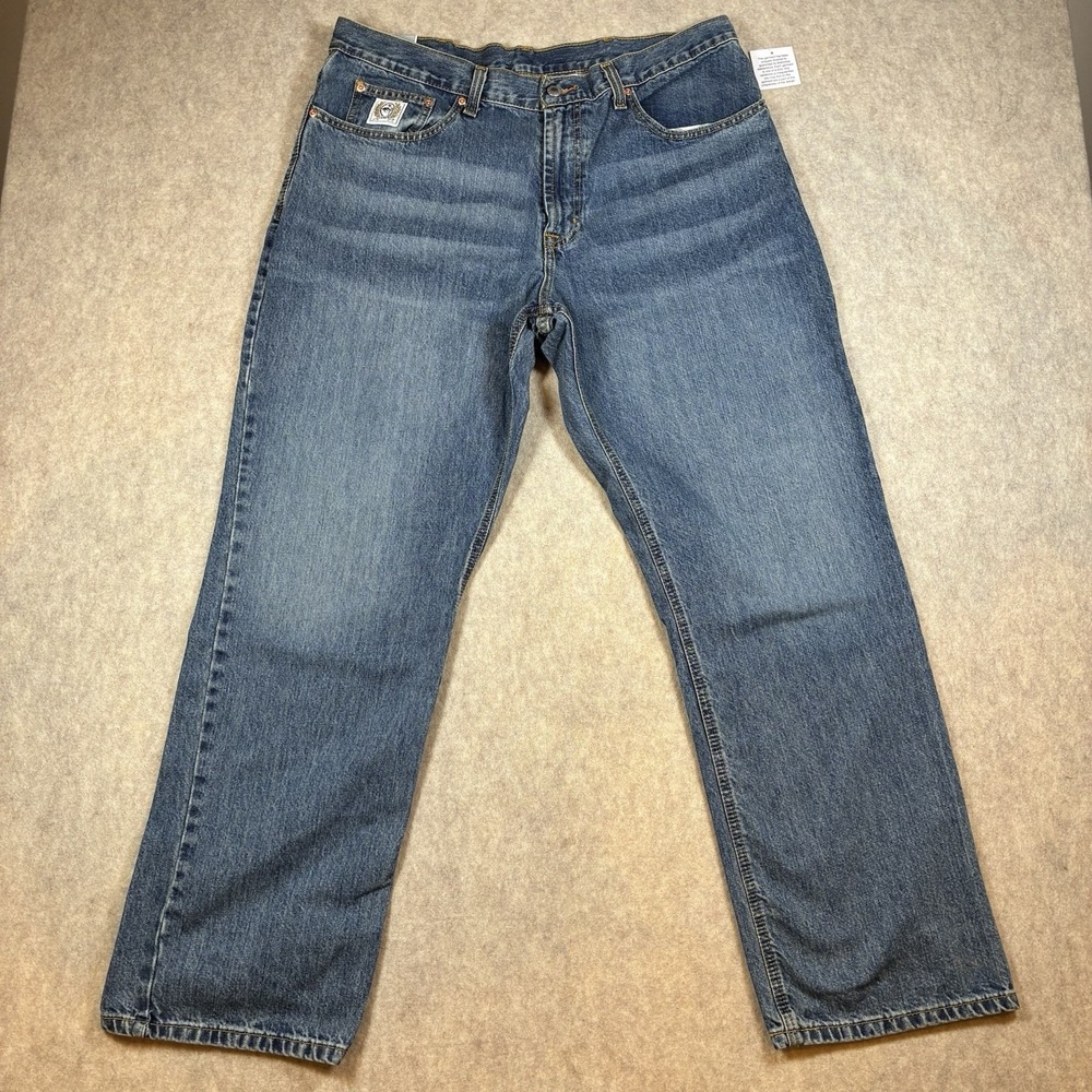 Cinch White Label Relaxed Mid Rise Straight Leg Mens Jeans 38x32 MB92834003 NWT